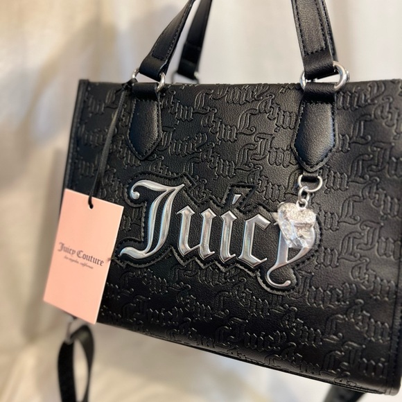 🖤Juicy Couture BLACK LIQUORICE “UPGRADE U MINI TOTE” -NWT🖤 - Picture 12 of 12